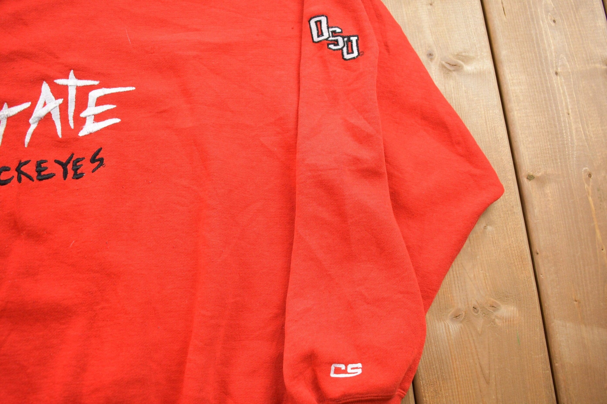 Other Clothing > Gender Neutral Adult Clothing > Hoodies & Sweatshirts > Sweatshirts Vintage 1990s University Of Ohio State Collegiate Crewneck Men's XL