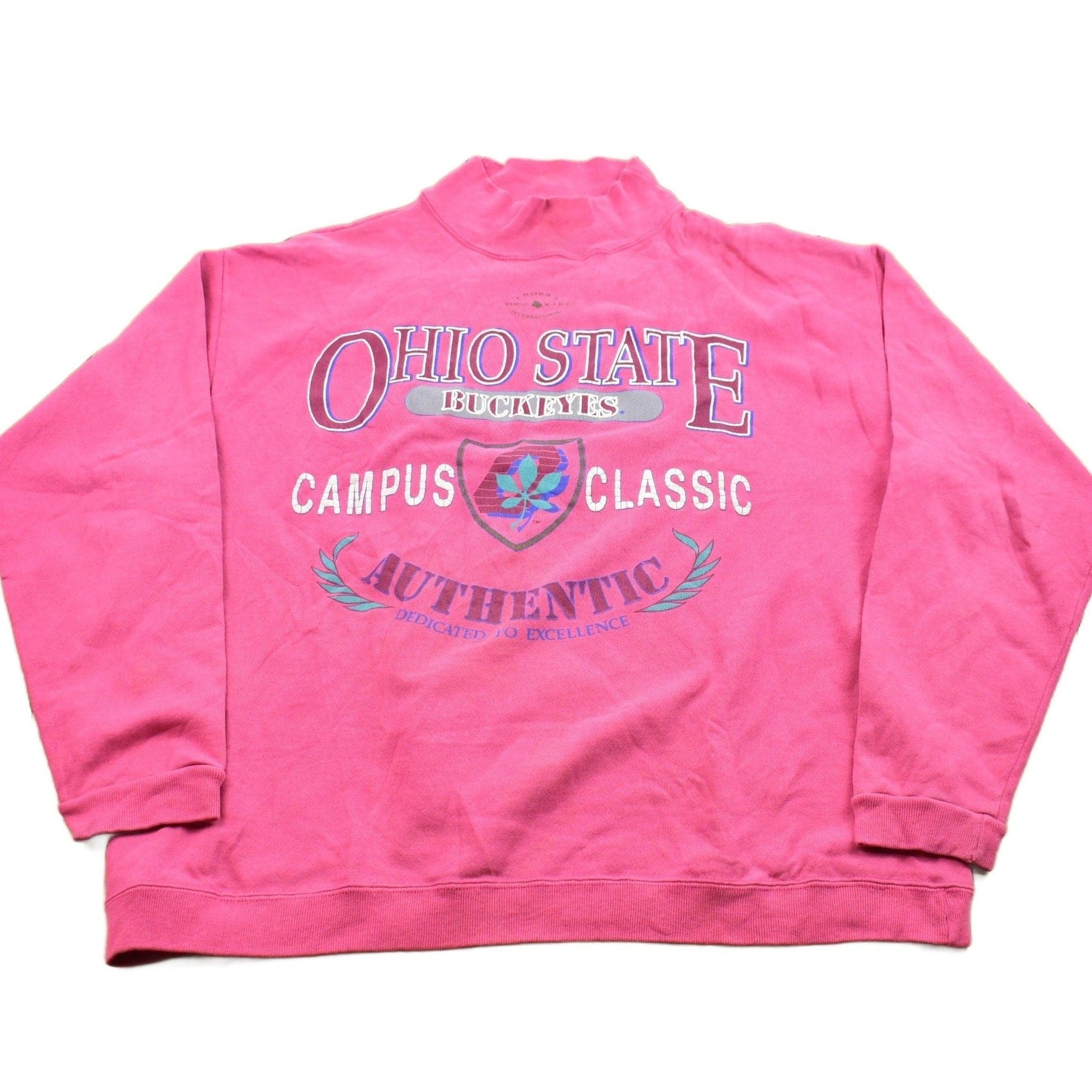 Other Clothing > Gender Neutral Adult Clothing > Hoodies & Sweatshirts > Sweatshirts Vintage 1990s University Of Ohio State Collegiate Turtleneck Men's S