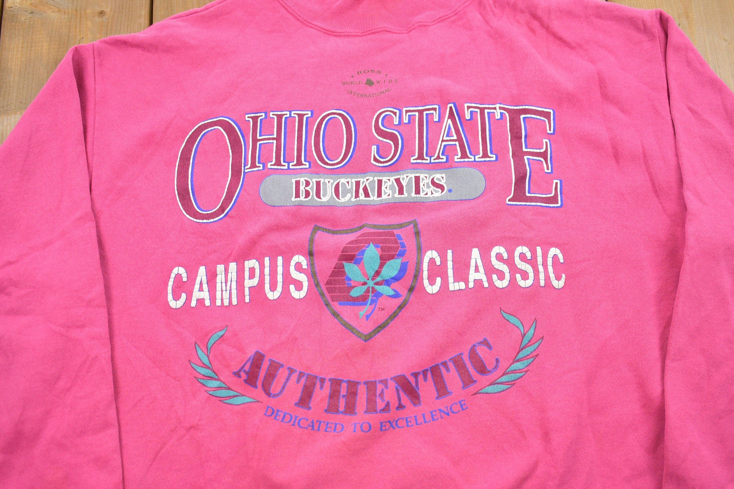 Other Clothing > Gender Neutral Adult Clothing > Hoodies & Sweatshirts > Sweatshirts Vintage 1990s University Of Ohio State Collegiate Turtleneck Men's S