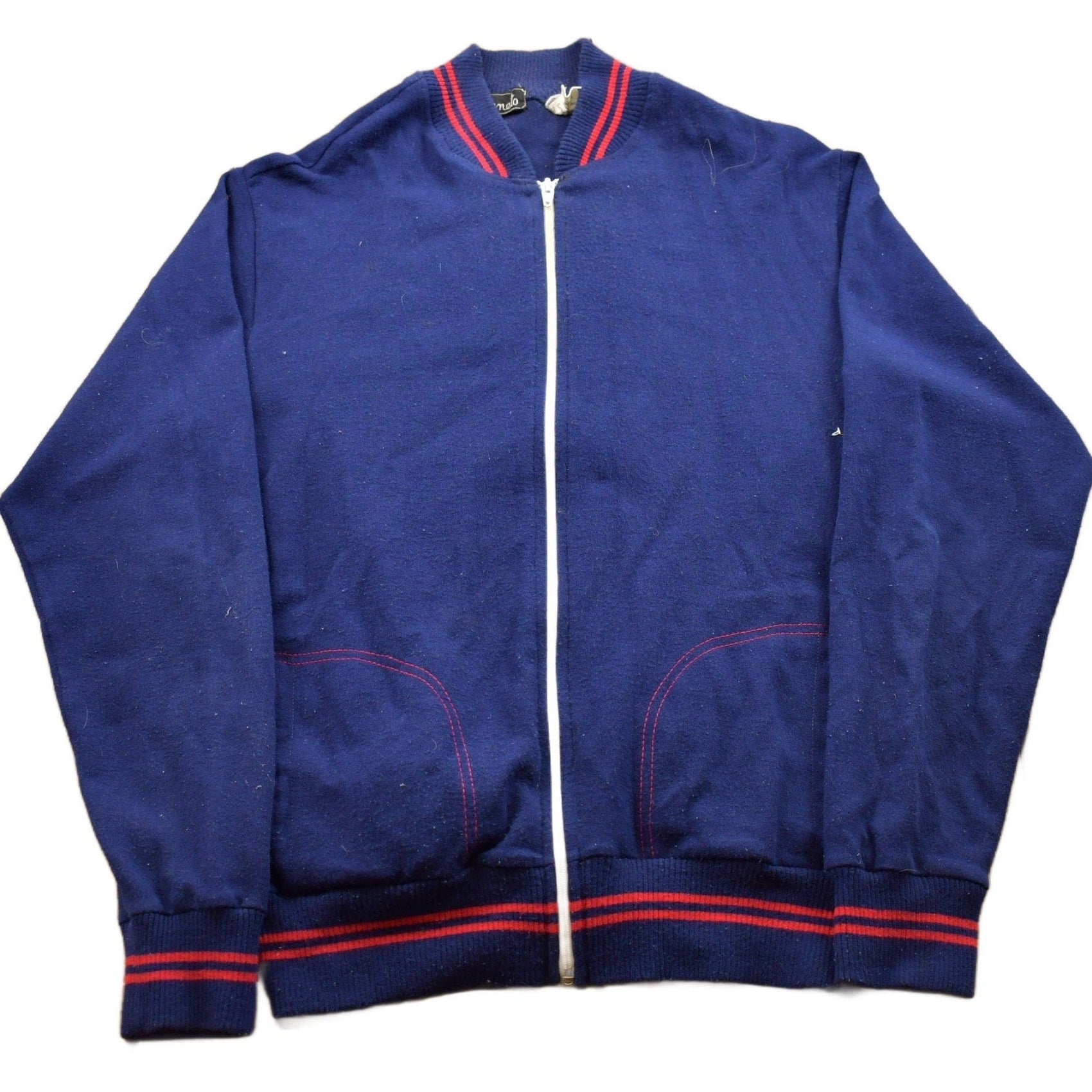 Other Clothing > Gender Neutral Adult Clothing > Hoodies & Sweatshirts > Sweatshirts Vintage 1990s Veneto Zip Up Track Sweatshirt Men's Large