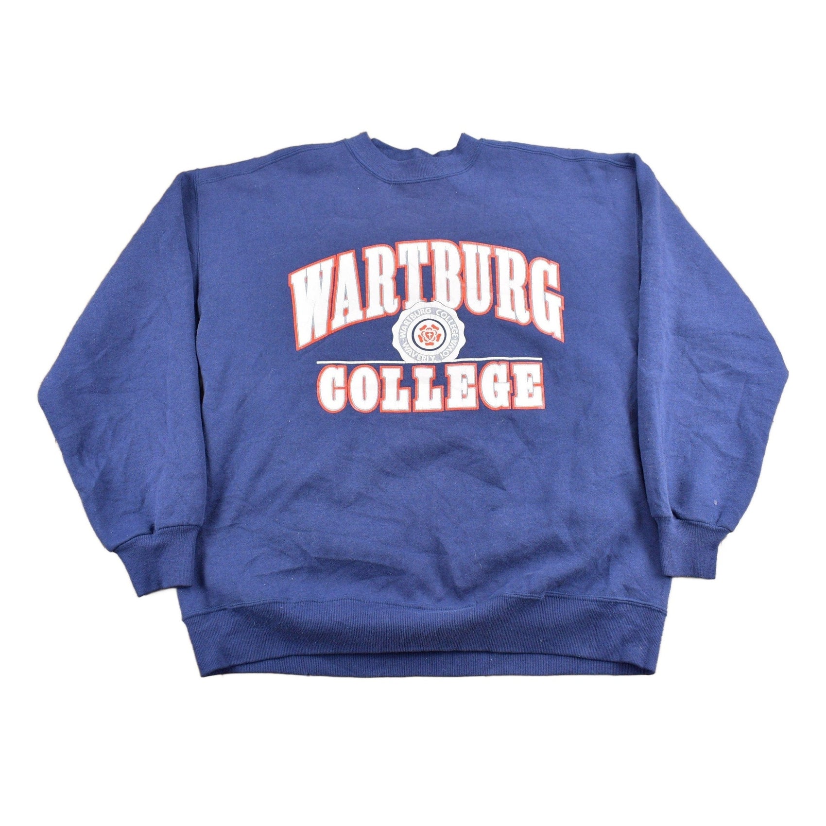 Other Clothing > Gender Neutral Adult Clothing > Hoodies & Sweatshirts > Sweatshirts Vintage 1990s Wartburg College Collegiate Crewneck Men's Large