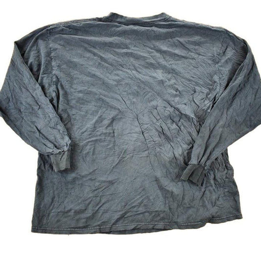 Other Clothing > Gender Neutral Adult Clothing > Hoodies & Sweatshirts > Sweatshirts Vintage 1990s Wolf And Hawk Nature Crewneck Long sleeve Shirt Men's L