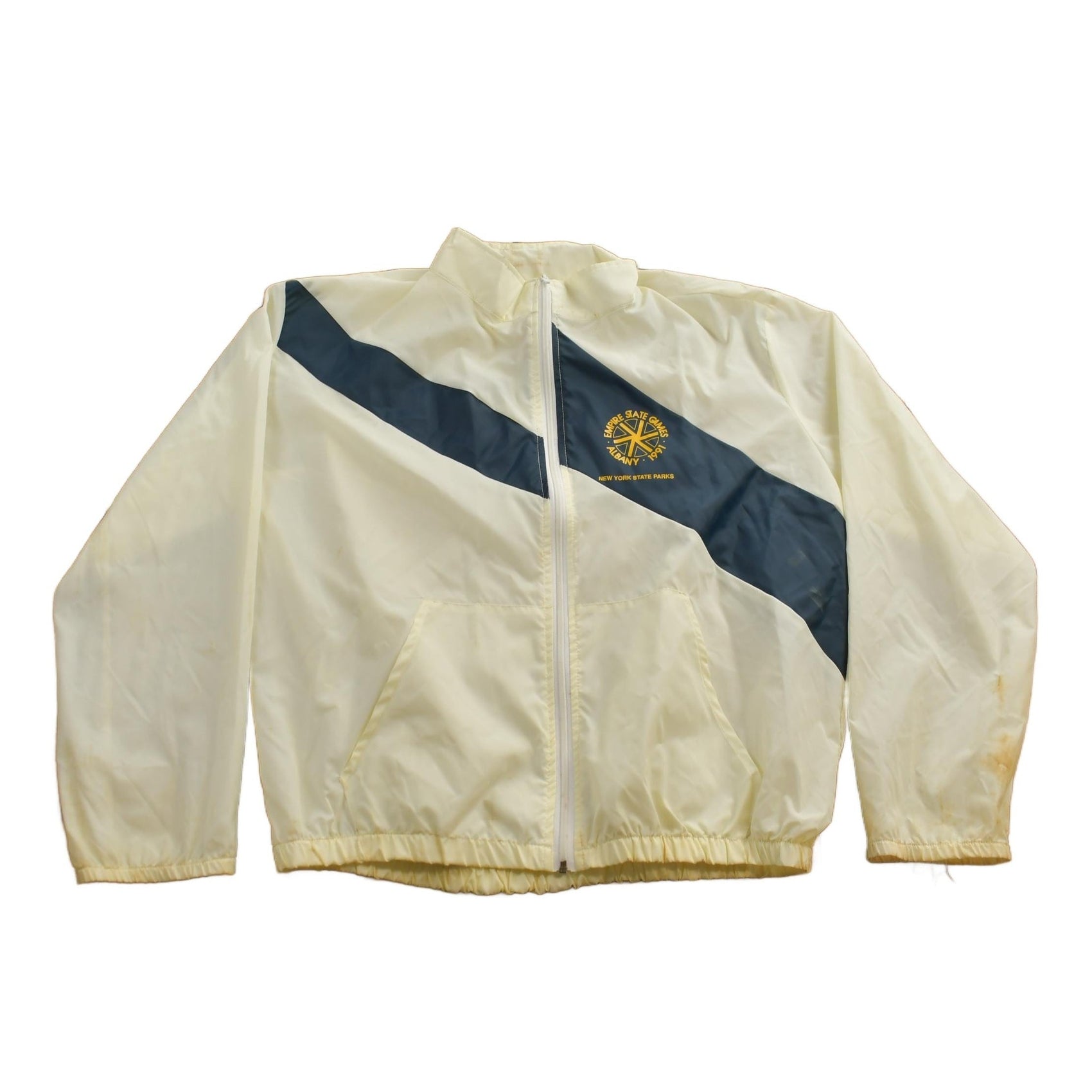 Other Clothing > Gender Neutral Adult Clothing > Hoodies & Sweatshirts > Sweatshirts Vintage 1991 Empire State Games Albany Windbreaker Men's XL