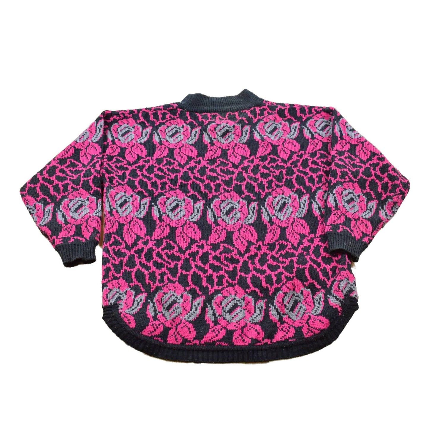 Other Clothing > Gender Neutral Adult Clothing > Hoodies & Sweatshirts > Sweatshirts Vintage Alyssa Brooke Floral Rose Knitted Sweater Men's XL