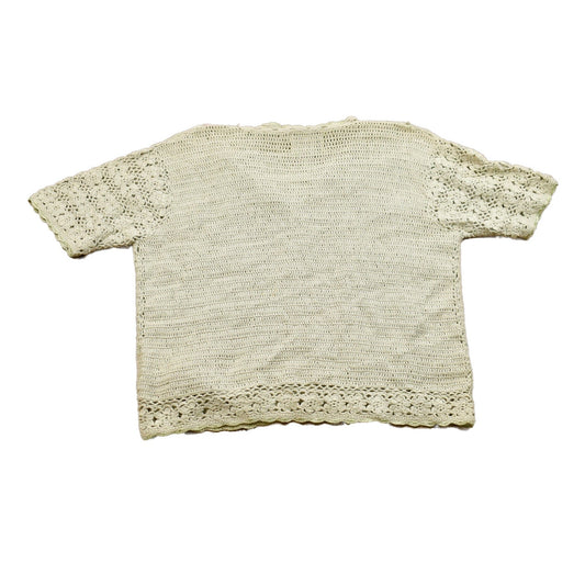 Other Clothing > Gender Neutral Adult Clothing > Hoodies & Sweatshirts > Sweatshirts Vintage Heirloom Collectibles Knitted Short Sleeve Sweater Men's Large