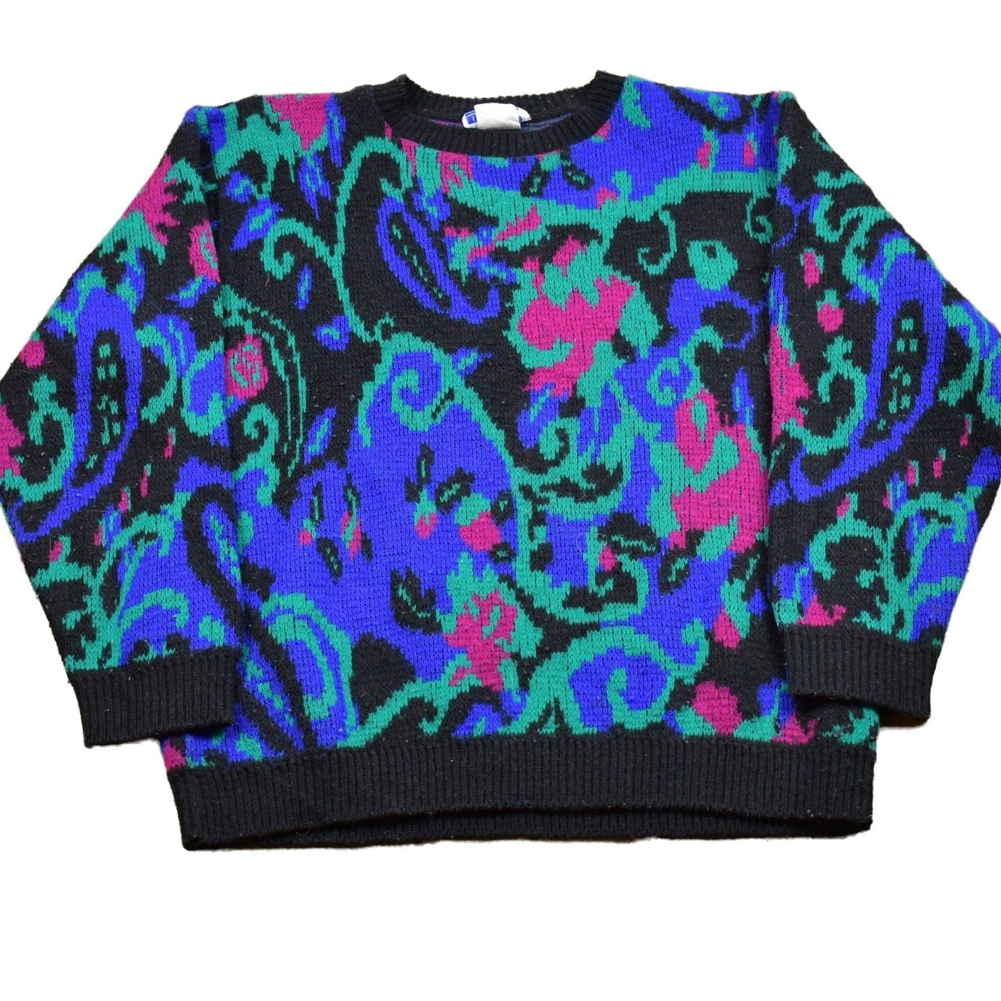 Other Clothing > Gender Neutral Adult Clothing > Hoodies & Sweatshirts > Sweatshirts Vintage Knitted Cape Cod Funky Knitted Sweater Men's Large