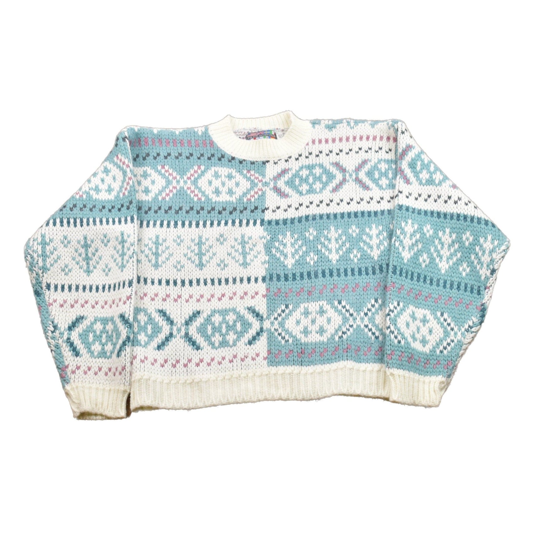 Other Clothing > Gender Neutral Adult Clothing > Hoodies & Sweatshirts > Sweatshirts Vintage Paris Sport Club Winter Vibes Knitted Sweater Men's Small