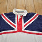 Other Clothing > Gender Neutral Adult Clothing > Hoodies & Sweatshirts > Sweatshirts Vintage Y2K Cotton Traders Classics Union Jack Polo Shirt Men's Large