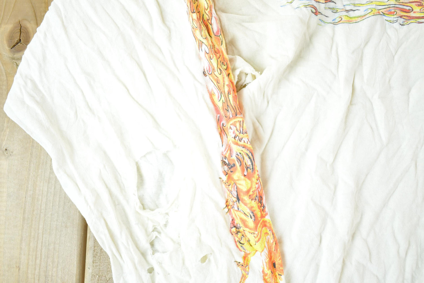 Other Clothing > Gender Neutral Adult Clothing > Hoodies & Sweatshirts > Sweatshirts Vintage Y2K Year Of The Dragon Super Thrashed Crewneck Sweatshirt Mens L