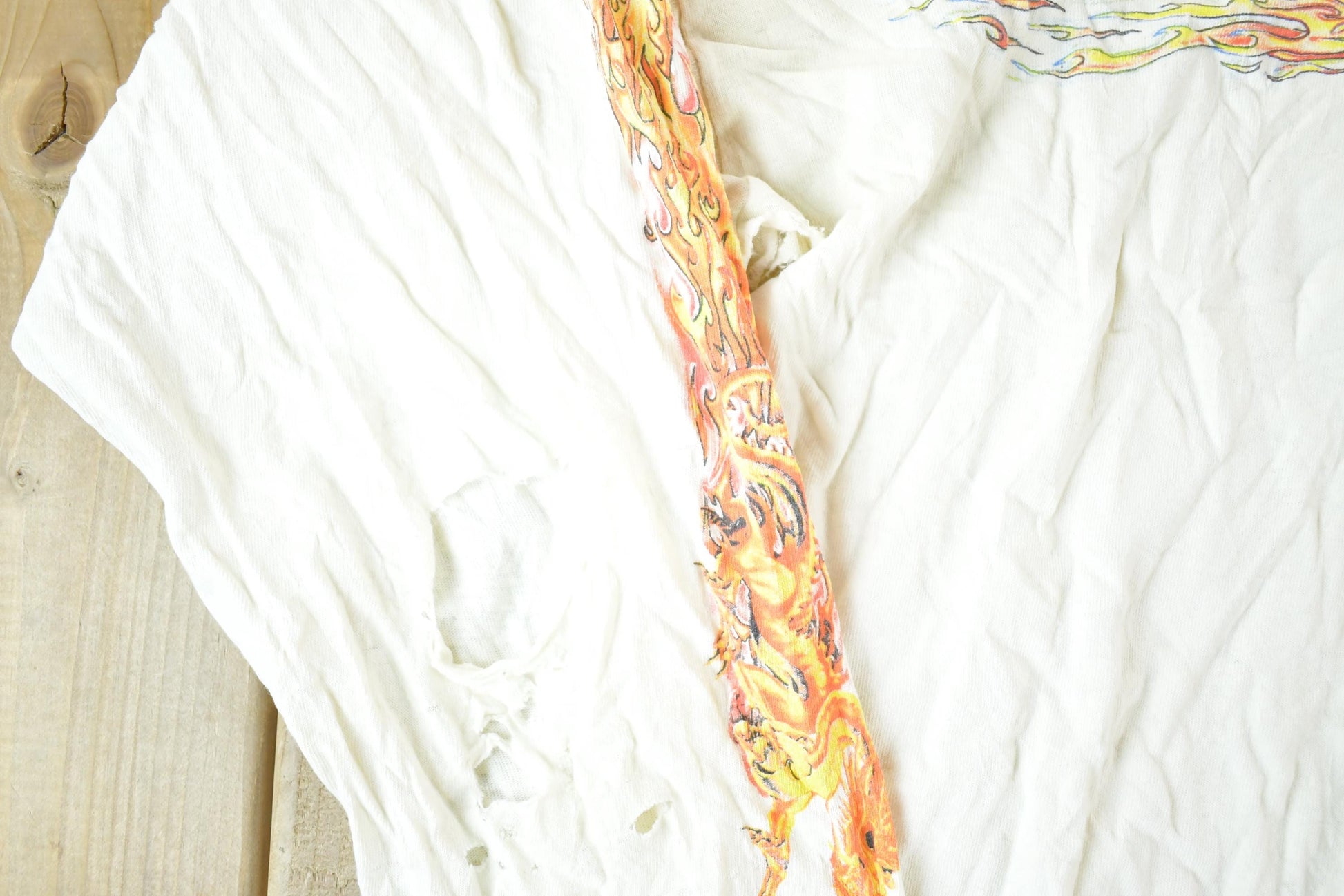 Other Clothing > Gender Neutral Adult Clothing > Hoodies & Sweatshirts > Sweatshirts Vintage Y2K Year Of The Dragon Super Thrashed Crewneck Sweatshirt Mens L