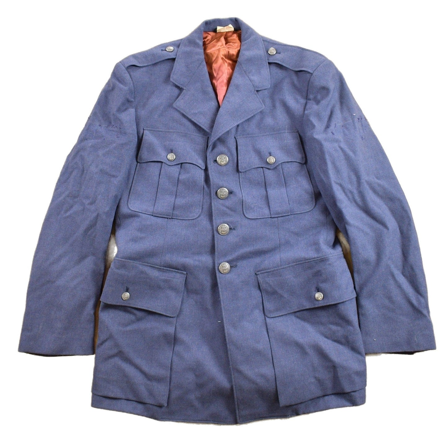 Other Clothing > Gender Neutral Adult Clothing > Jackets & Coats Vintage 1940s WW2 Air Force Button Up Jacket Men's Medium