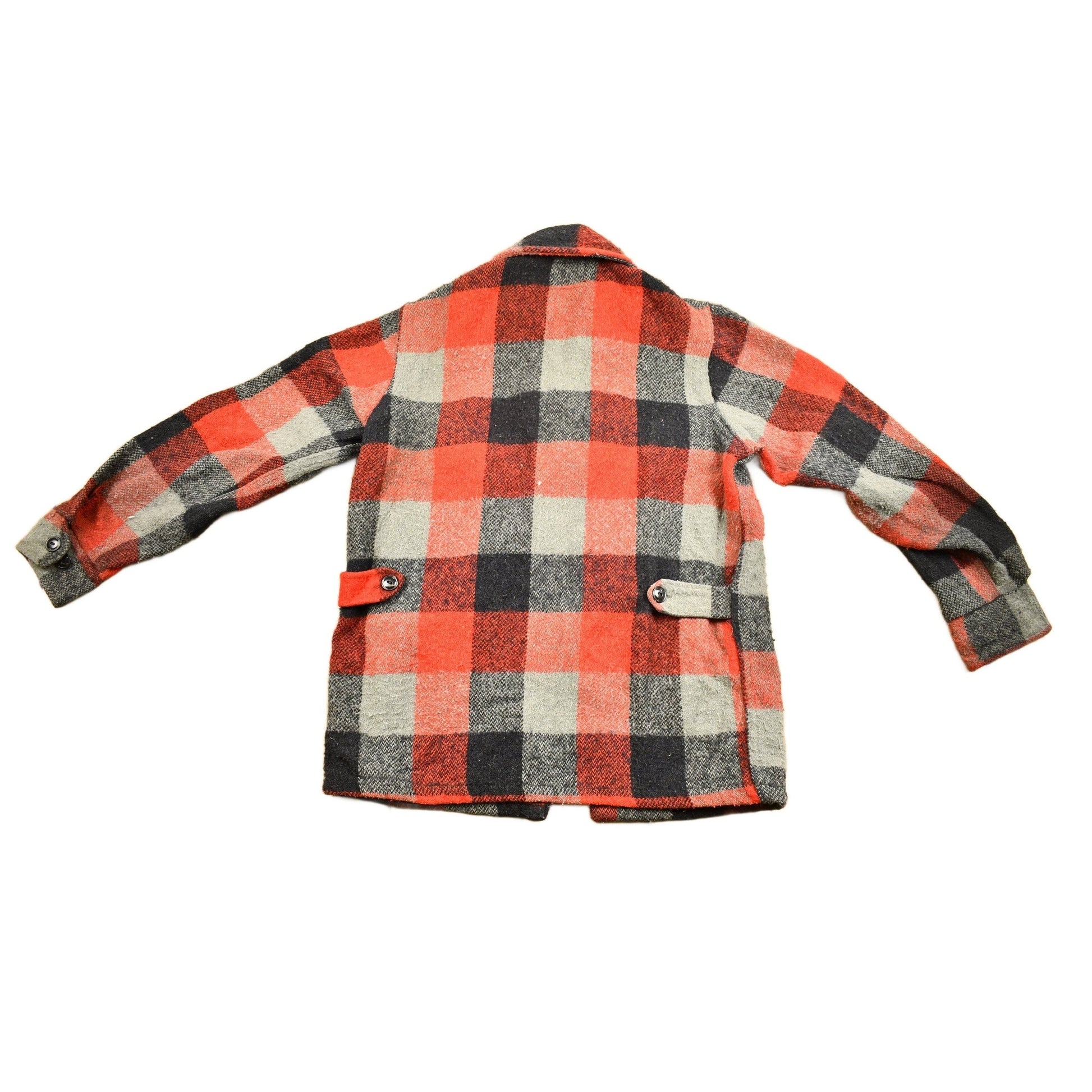 Other Clothing > Gender Neutral Adult Clothing > Jackets & Coats Vintage 1950s Melton Outer-Wear Buffalo Plaid Wool Hunting Jacket Men's Medium