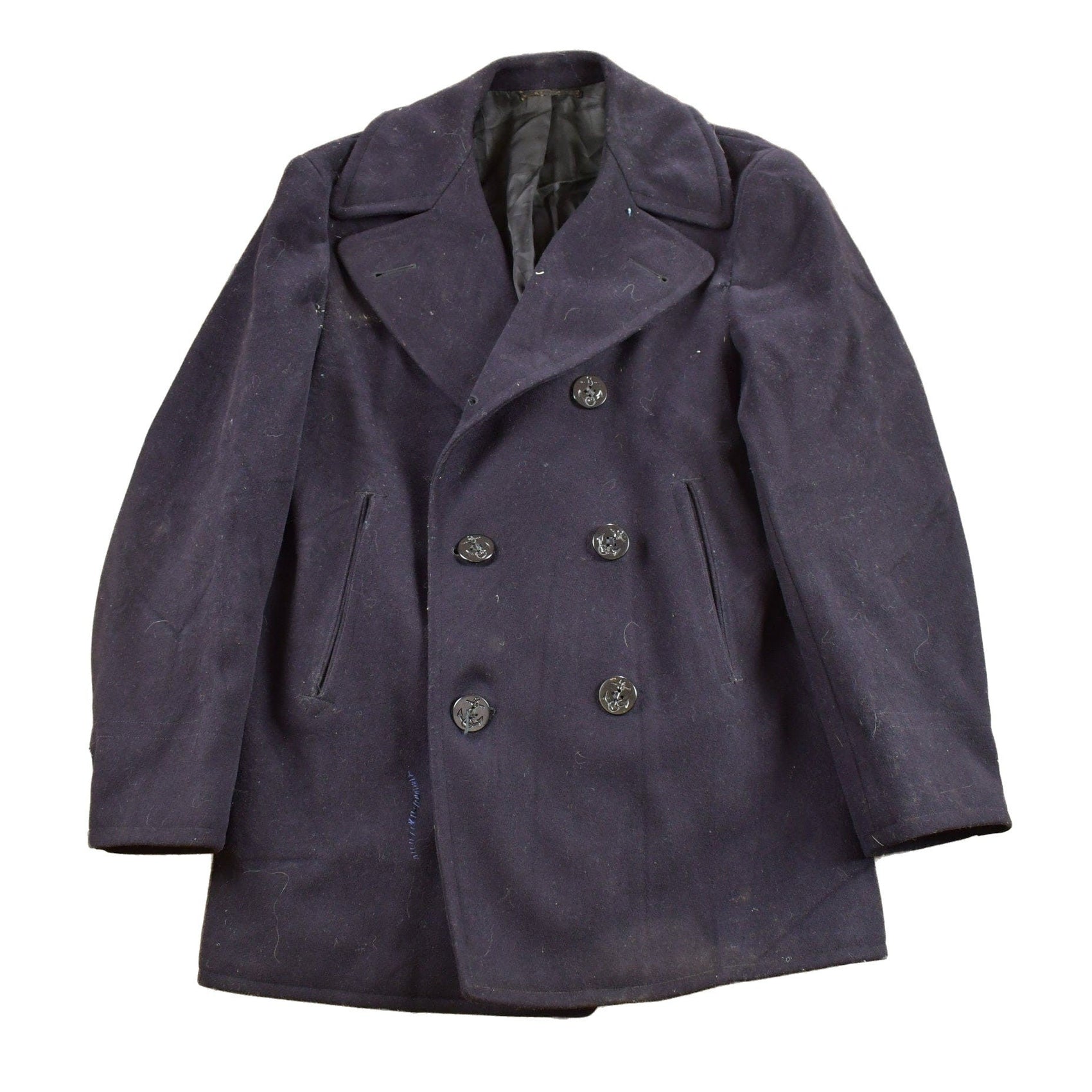 Other Clothing > Gender Neutral Adult Clothing > Jackets & Coats Vintage 1950s USN Naval Wool Double Breasted Jacket Men's Medium