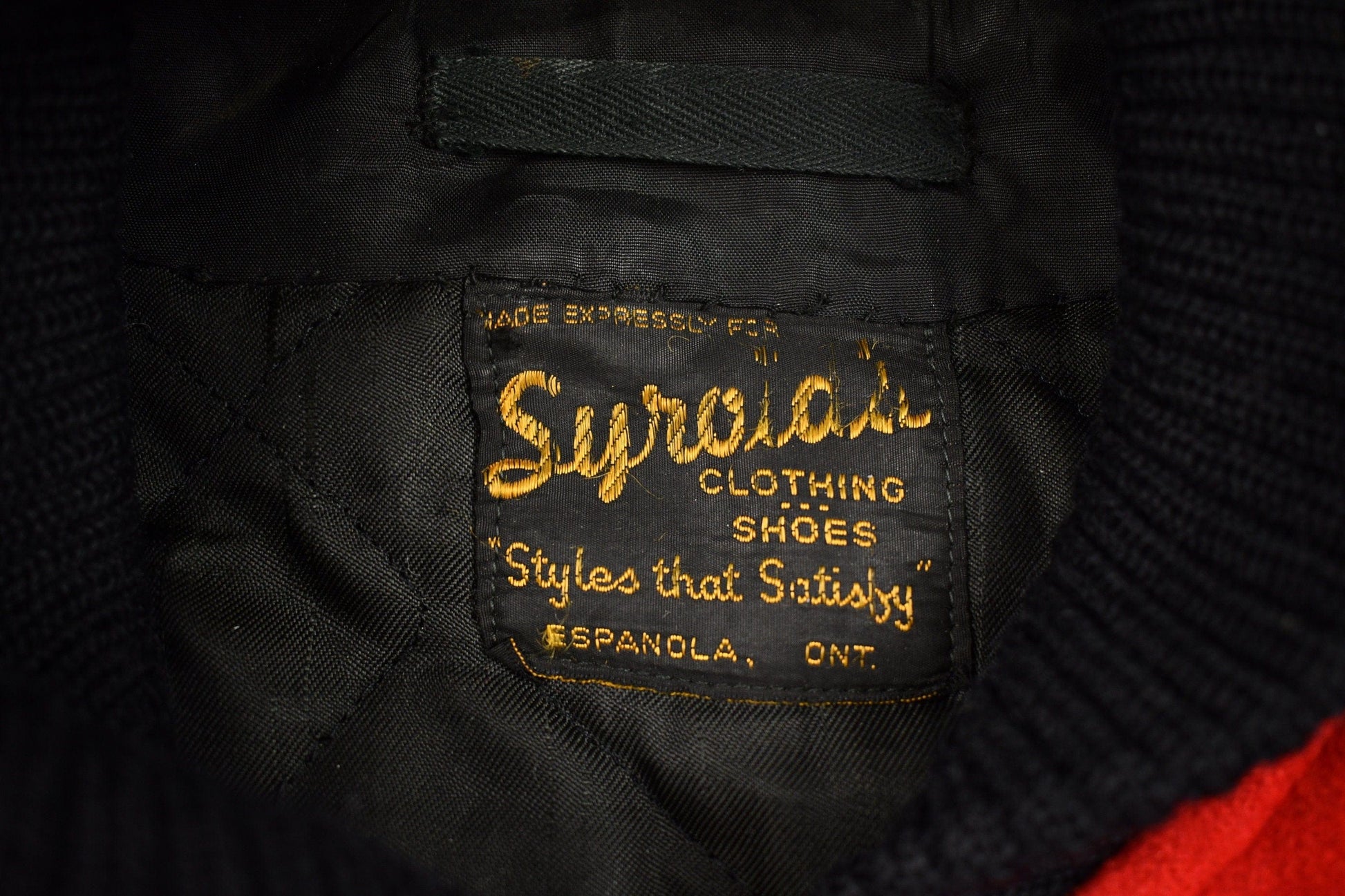 Other Clothing > Gender Neutral Adult Clothing > Jackets & Coats Vintage 1959 Kelly Motors GMC E.D.F.L Champions Red Wool Coat Men's 2XL