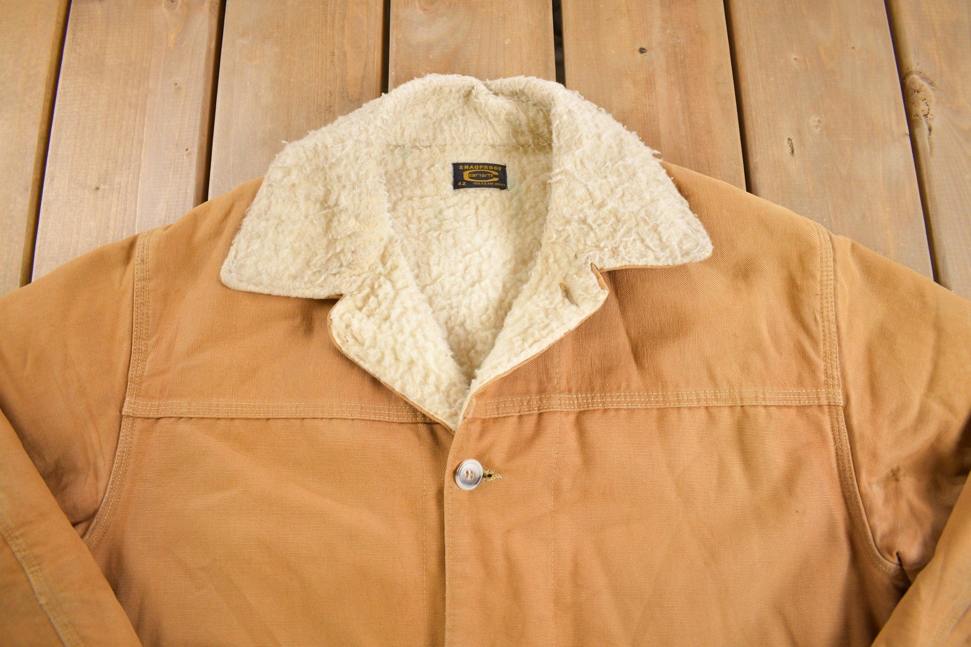 Other Clothing > Gender Neutral Adult Clothing > Jackets & Coats Vintage 1960's Snag Proof Chore Coat Men's Large