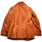 Other Clothing > Gender Neutral Adult Clothing > Jackets & Coats Vintage 1960s Burnt Orange Full Length Suede Leather Jacket Men's Small