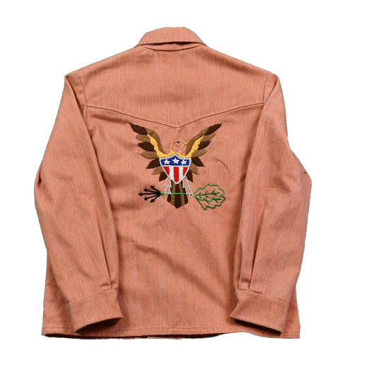 Other Clothing > Gender Neutral Adult Clothing > Jackets & Coats Vintage 1960s Embroidered Denim Western Style Jacket Men's Small