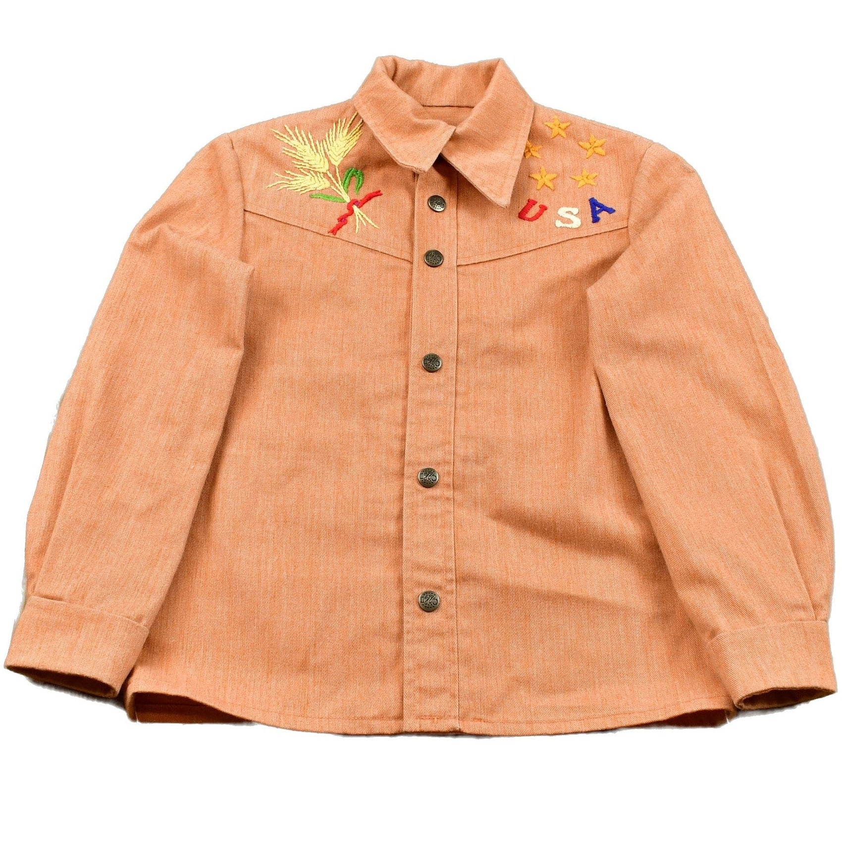 Other Clothing > Gender Neutral Adult Clothing > Jackets & Coats Vintage 1960s Embroidered Denim Western Style Jacket Men's Small