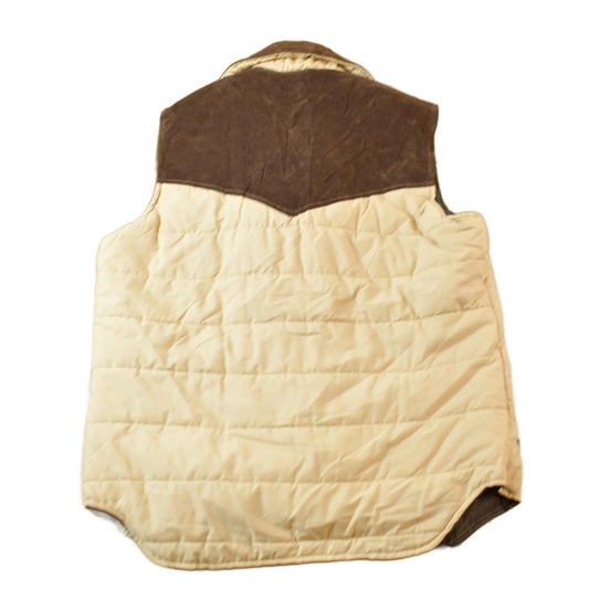 Other Clothing > Gender Neutral Adult Clothing > Jackets & Coats Vintage 1970s Brown & Cream Multicolour Vest Men's M