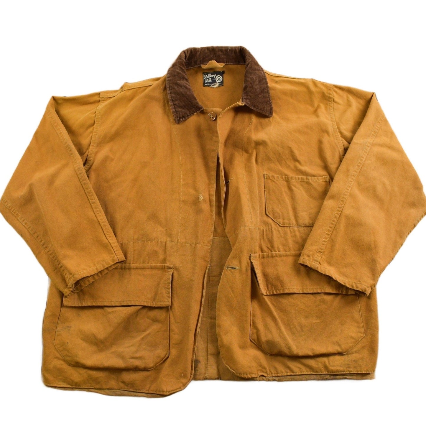 Other Clothing > Gender Neutral Adult Clothing > Jackets & Coats Vintage 1970s Bullseye Bill Canvas Work Jacket Men's 2XL