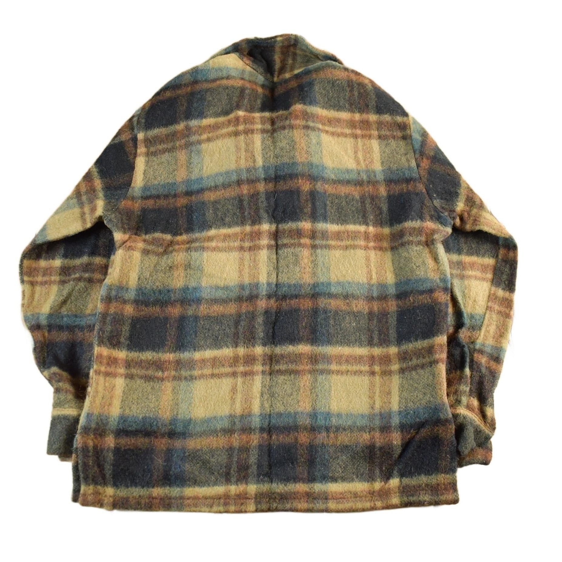 Other Clothing > Gender Neutral Adult Clothing > Jackets & Coats Vintage 1970s California Originals Townline Wool Flannel Jacket Men's Small