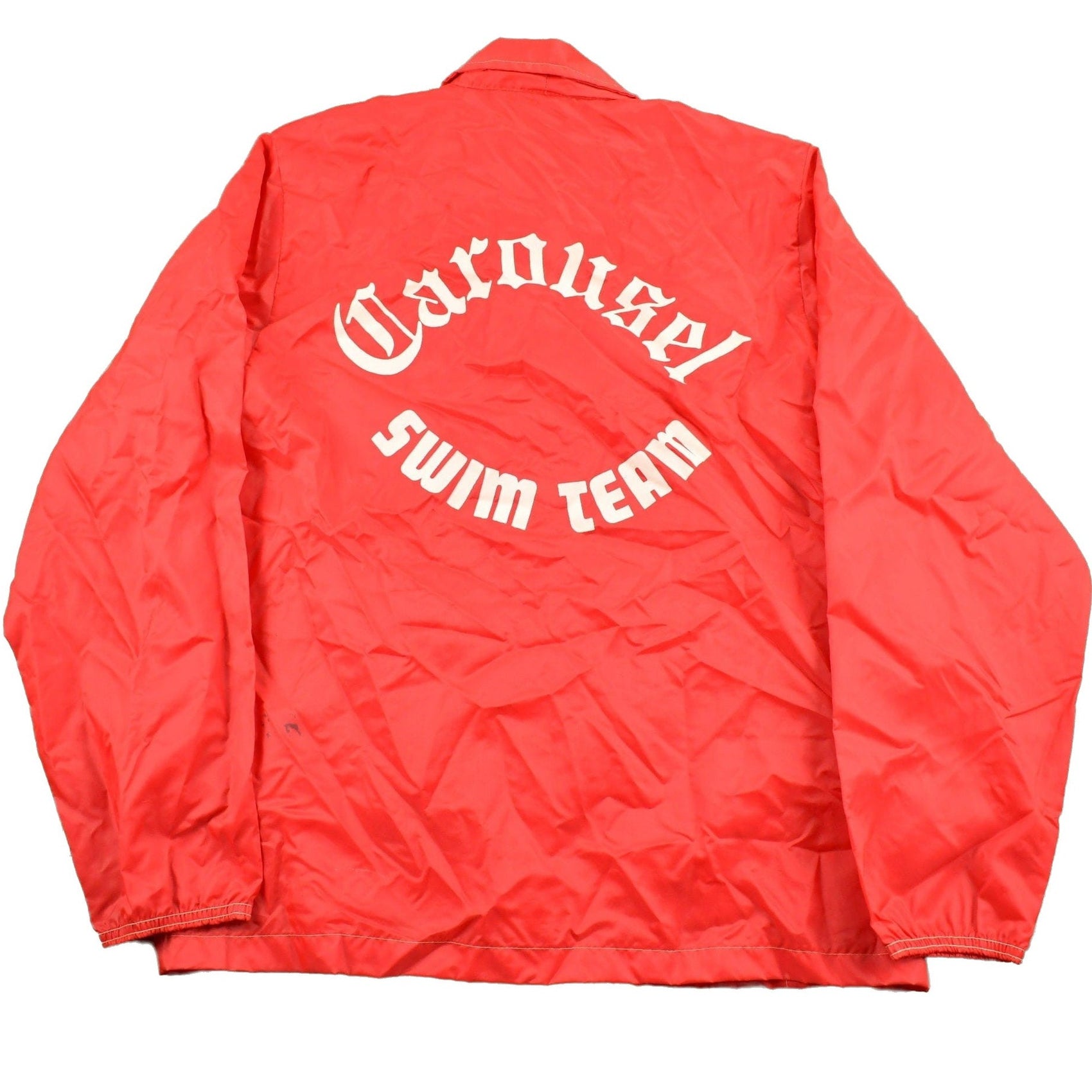 Other Clothing > Gender Neutral Adult Clothing > Jackets & Coats Vintage 1970s Carousel Swim Team Windbreaker Men's Medium/ True Vintage / Made In USA / Birdie By Richard A Leslie / Dave