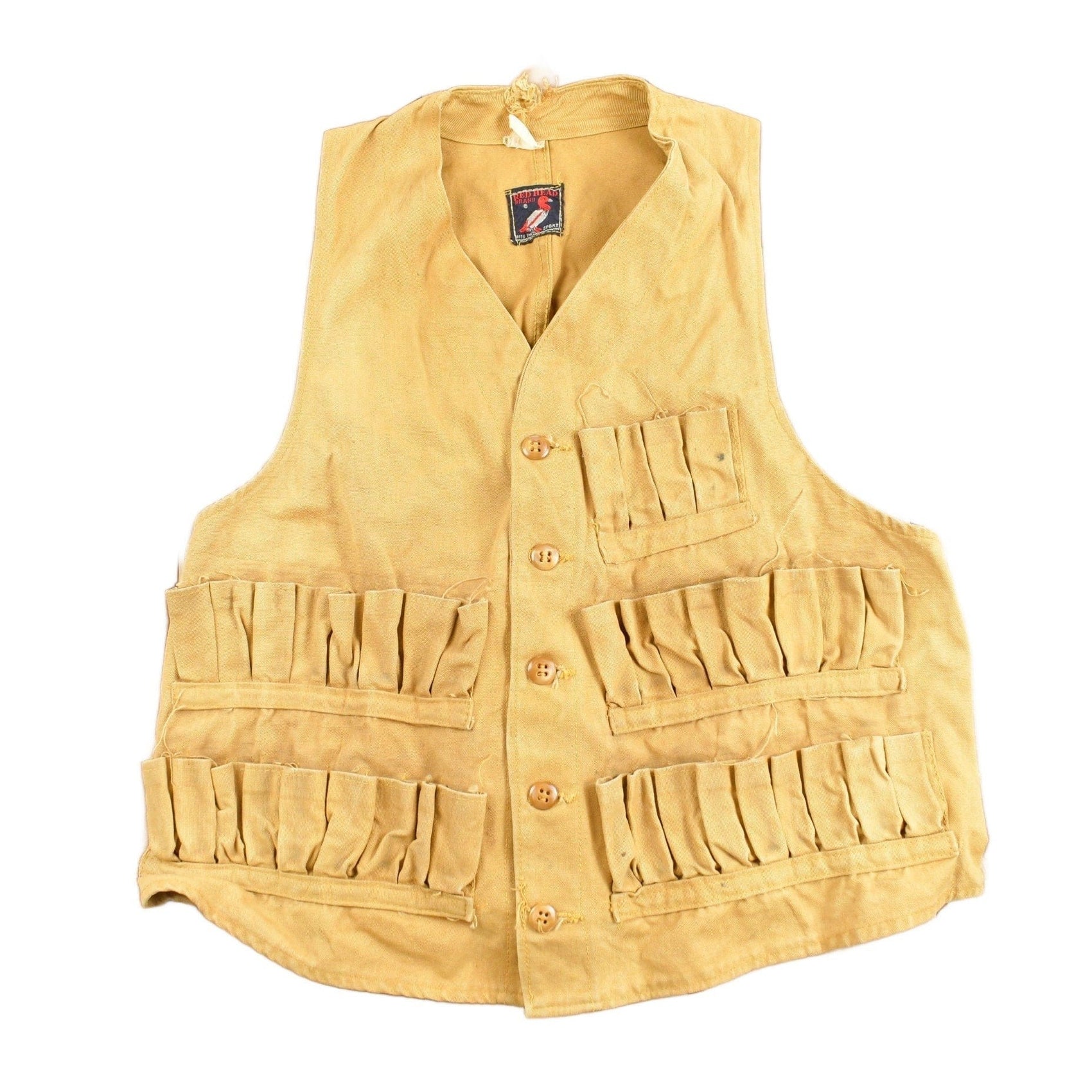 Other Clothing > Gender Neutral Adult Clothing > Jackets & Coats Vintage 1970s Red Head Hunting Vest Men's XS