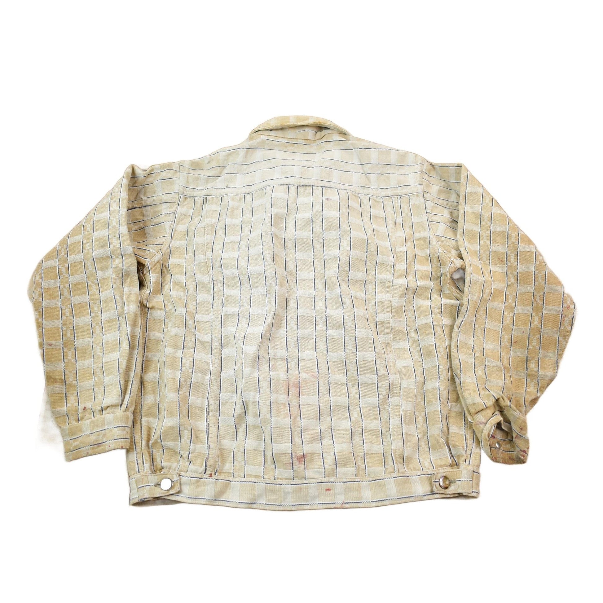 Other Clothing > Gender Neutral Adult Clothing > Jackets & Coats Vintage 1970s Rhinoceros Plaid Button Down Light Jacket Men's S