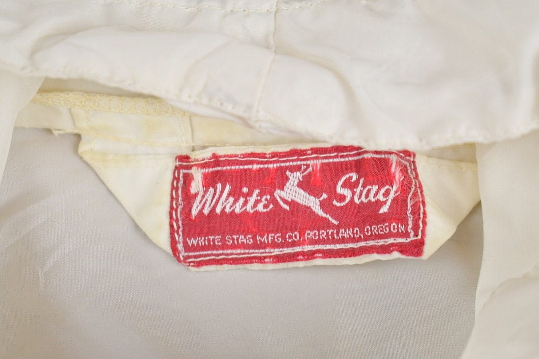Other Clothing > Gender Neutral Adult Clothing > Jackets & Coats Vintage 1970s White Stag Windbreaker Jacket Men's Medium