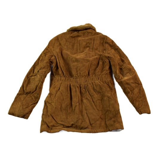 Other Clothing > Gender Neutral Adult Clothing > Jackets & Coats Vintage 1980s Brown Corduroy Zip Up Jacket Youth M