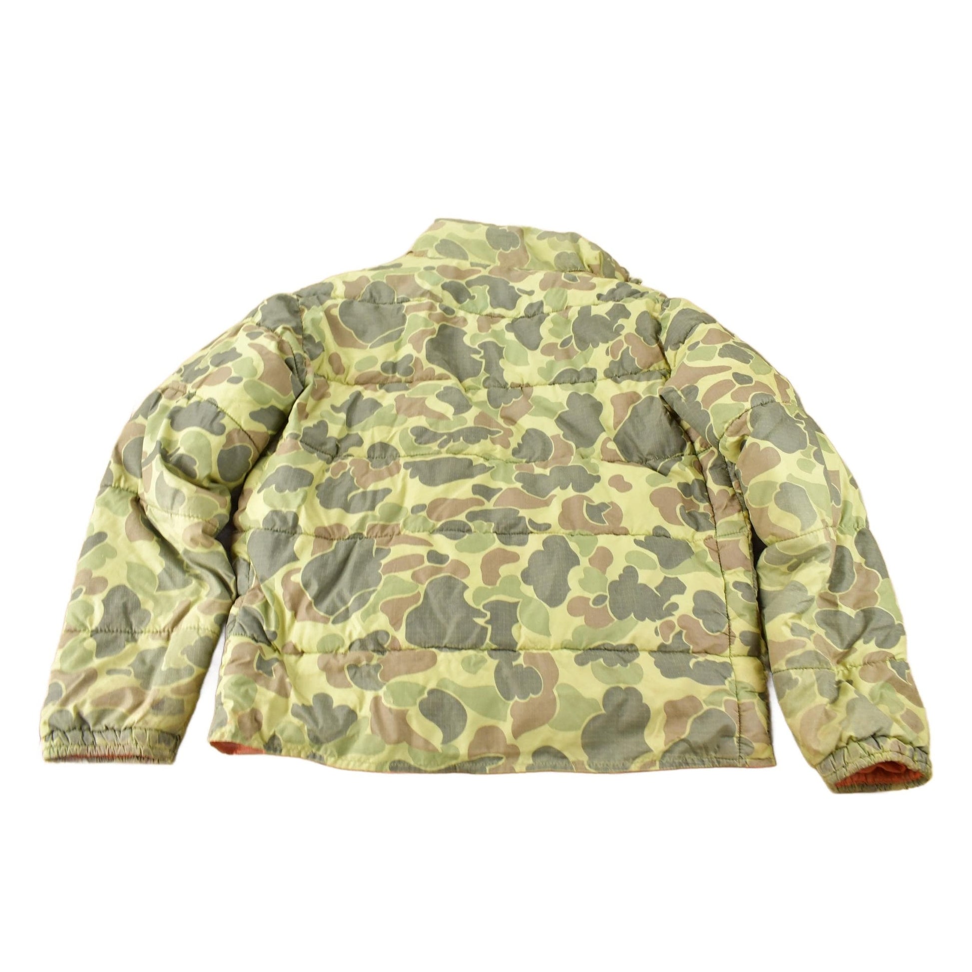 Other Clothing > Gender Neutral Adult Clothing > Jackets & Coats Vintage 1980s Frog Camo Reversible Hi Vis Hunting Jacket Men's XL