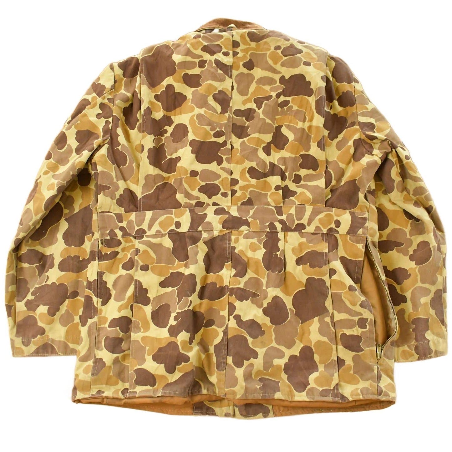 Other Clothing > Gender Neutral Adult Clothing > Jackets & Coats Vintage 1980s Game Winner Duck Camouflage Canvas Hunting Jacket Men's Medium