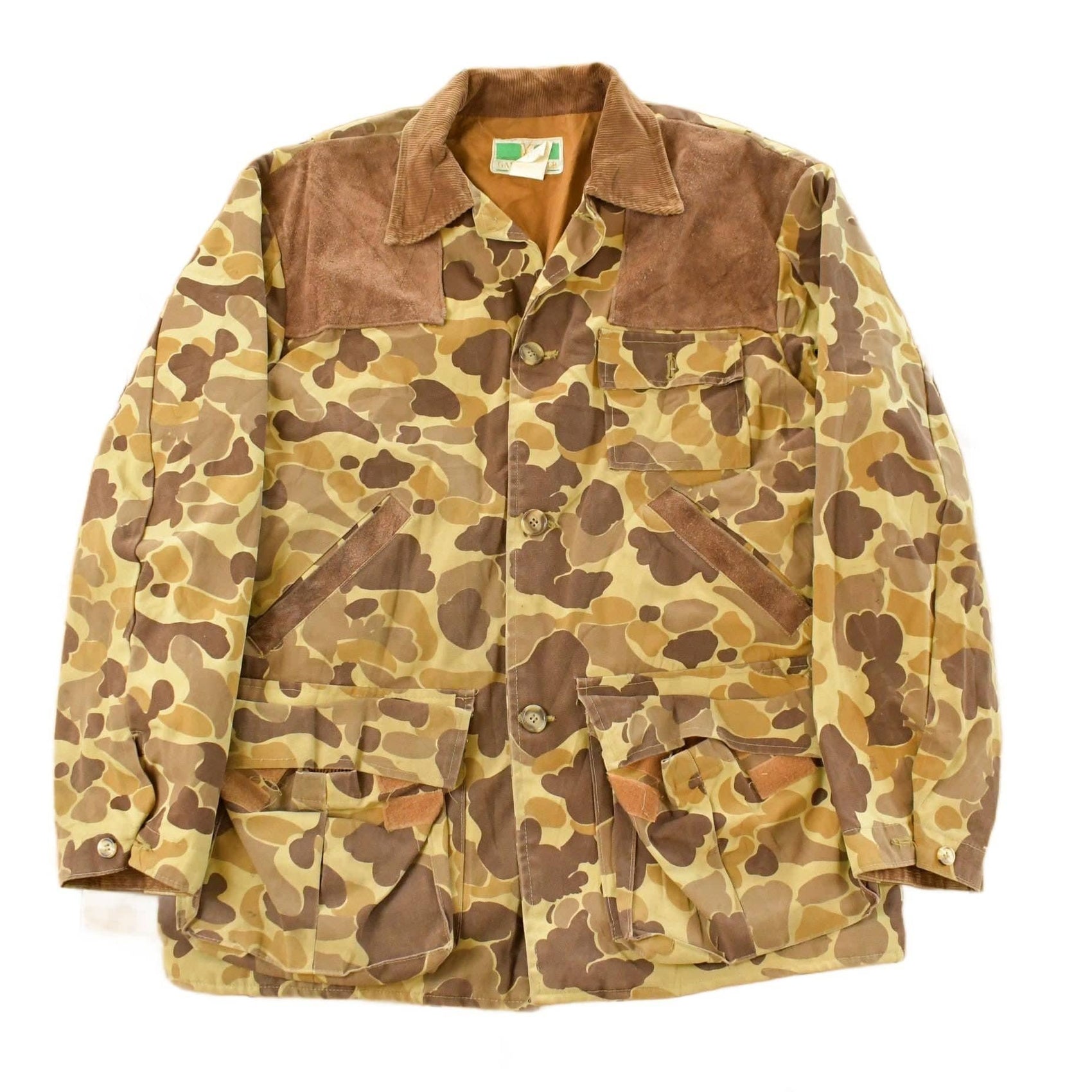 Other Clothing > Gender Neutral Adult Clothing > Jackets & Coats Vintage 1980s Game Winner Duck Camouflage Canvas Hunting Jacket Men's Medium