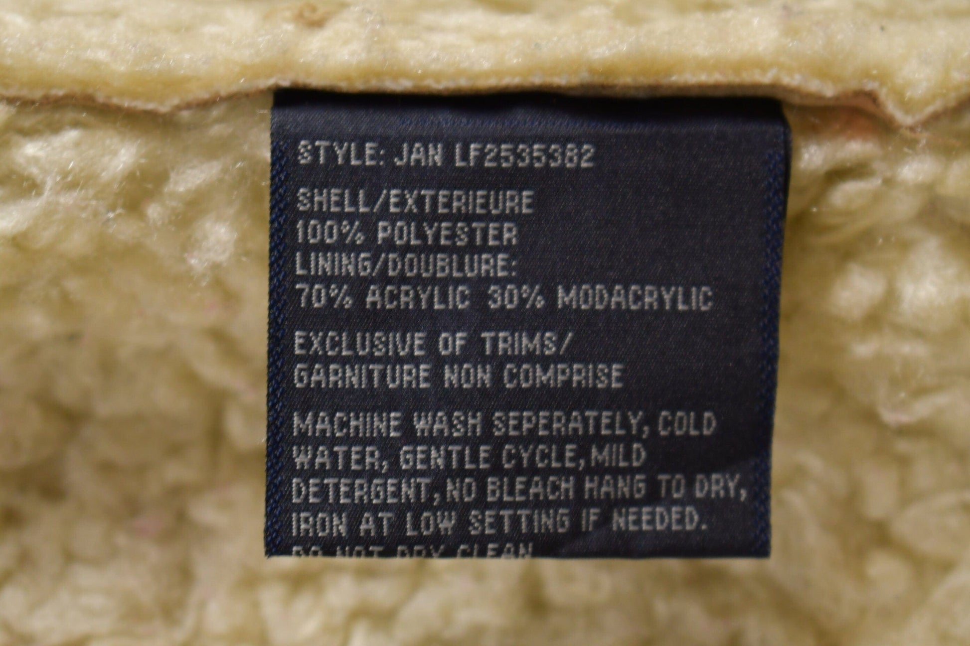 Other Clothing > Gender Neutral Adult Clothing > Jackets & Coats Vintage 1980s London Fog Faux Lambskin Sheerling Leather Jacket Men's Large