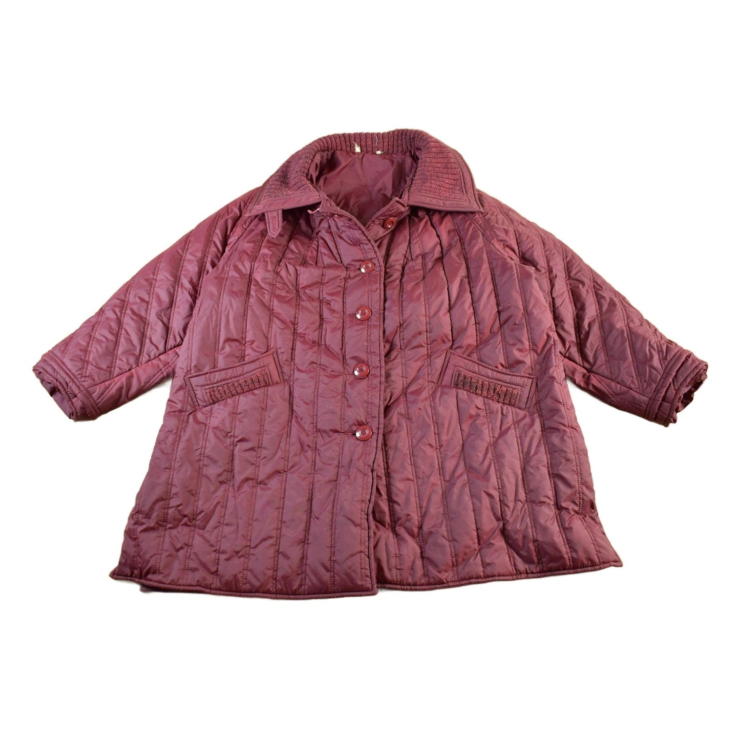 Other Clothing > Gender Neutral Adult Clothing > Jackets & Coats Vintage 1980s Nylon Ski Button Up Jacket Women's XL