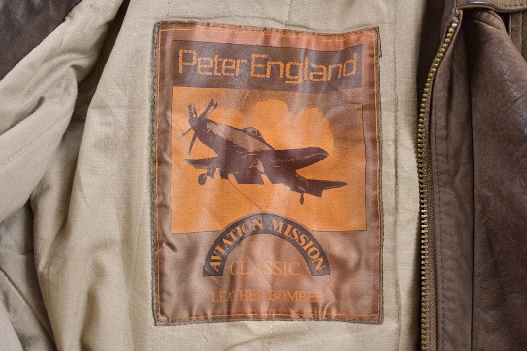 Other Clothing > Gender Neutral Adult Clothing > Jackets & Coats Vintage 1980s Peter England Leather Jacket Men's Medium