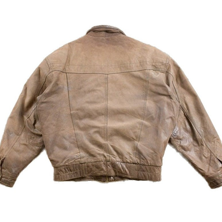 Other Clothing > Gender Neutral Adult Clothing > Jackets & Coats Vintage 1980s Peter England Leather Jacket Men's Medium