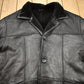 Other Clothing > Gender Neutral Adult Clothing > Jackets & Coats Vintage 1980s Pronto Uomo Leathers Oversized Leather Fleece Lined Jacket Men's 3XL