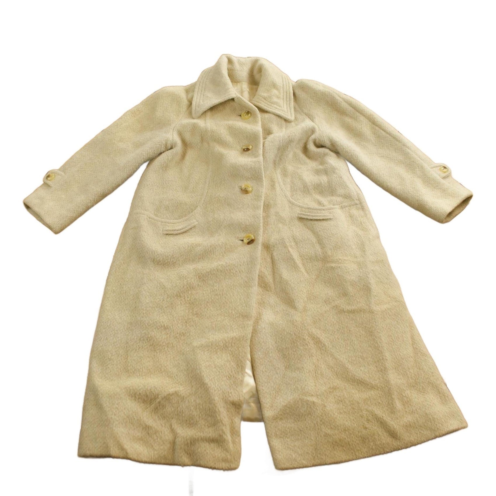 Other Clothing > Gender Neutral Adult Clothing > Jackets & Coats Vintage 1980s Saunders And Gold Wool Trench Coat Men's XL