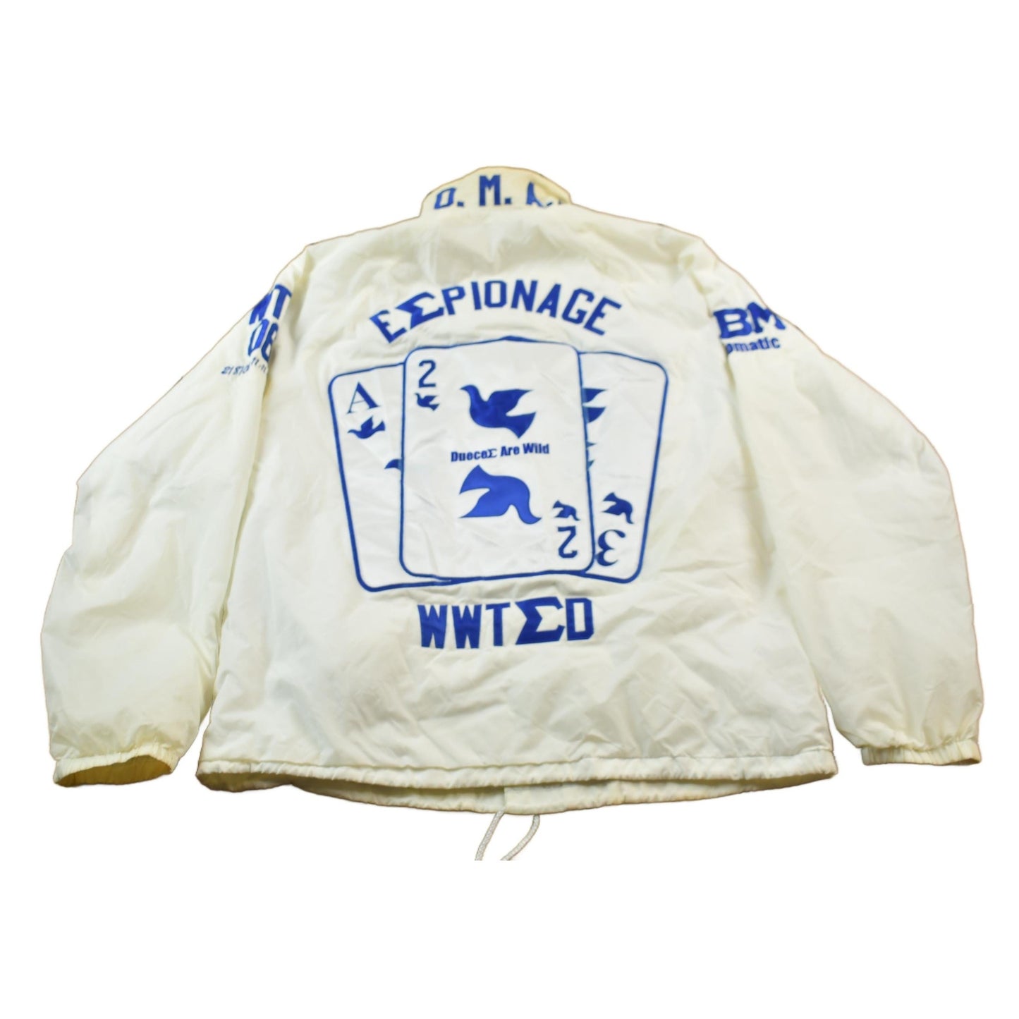 Other Clothing > Gender Neutral Adult Clothing > Jackets & Coats Vintage 1980s Veste Phi Beta Sigma Fraternity Line Jacket Men's Medium