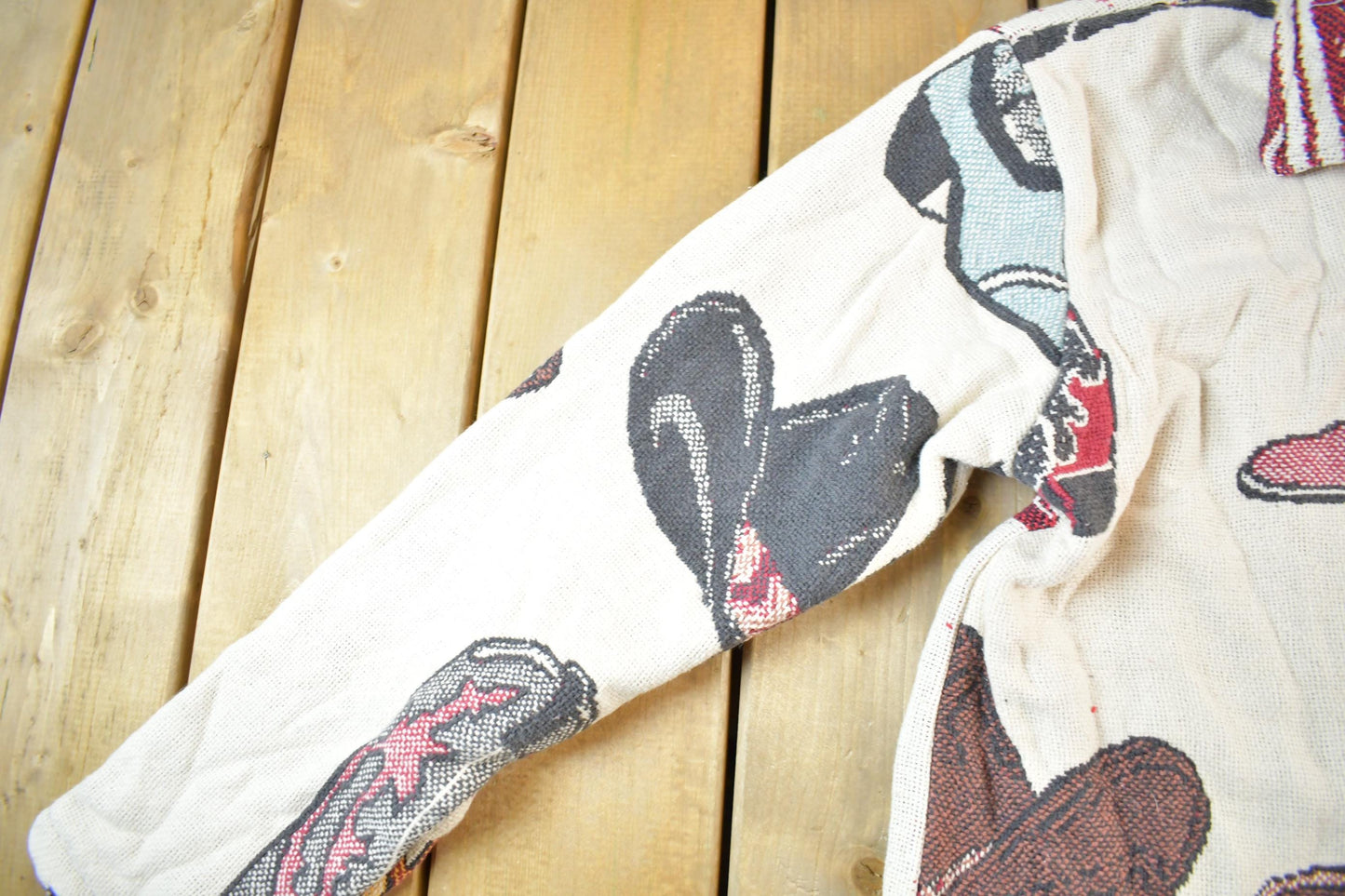 Other Clothing > Gender Neutral Adult Clothing > Jackets & Coats Vintage 1990s Cowboy Western Tapestry Full Zip Jacket Mens Large