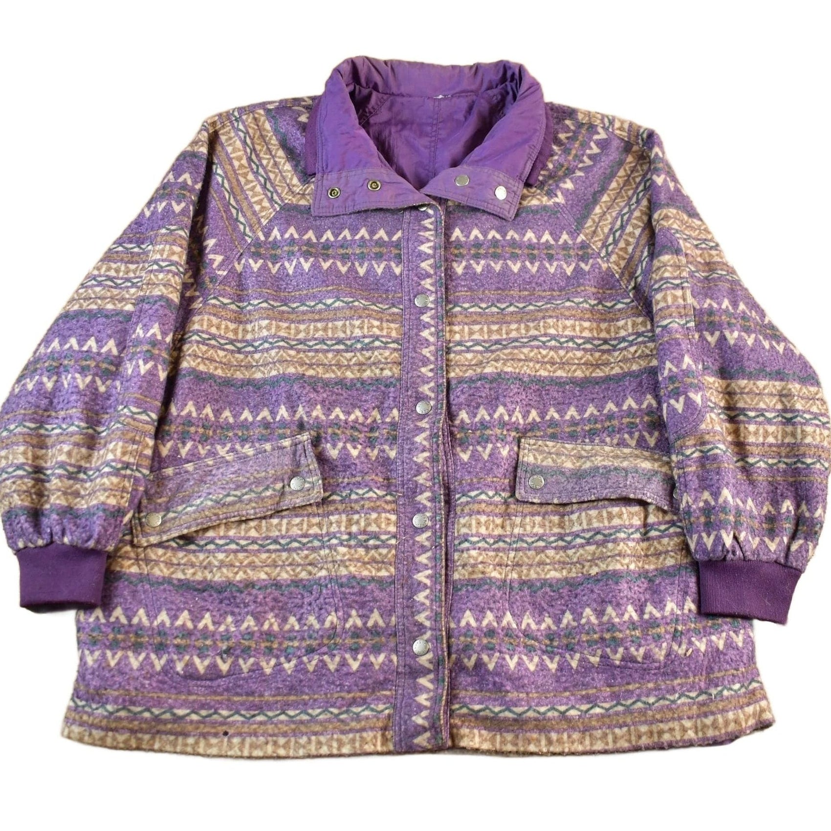 Other Clothing > Gender Neutral Adult Clothing > Jackets & Coats Vintage 1990s Current Seen Reversible Jacket Women's Large