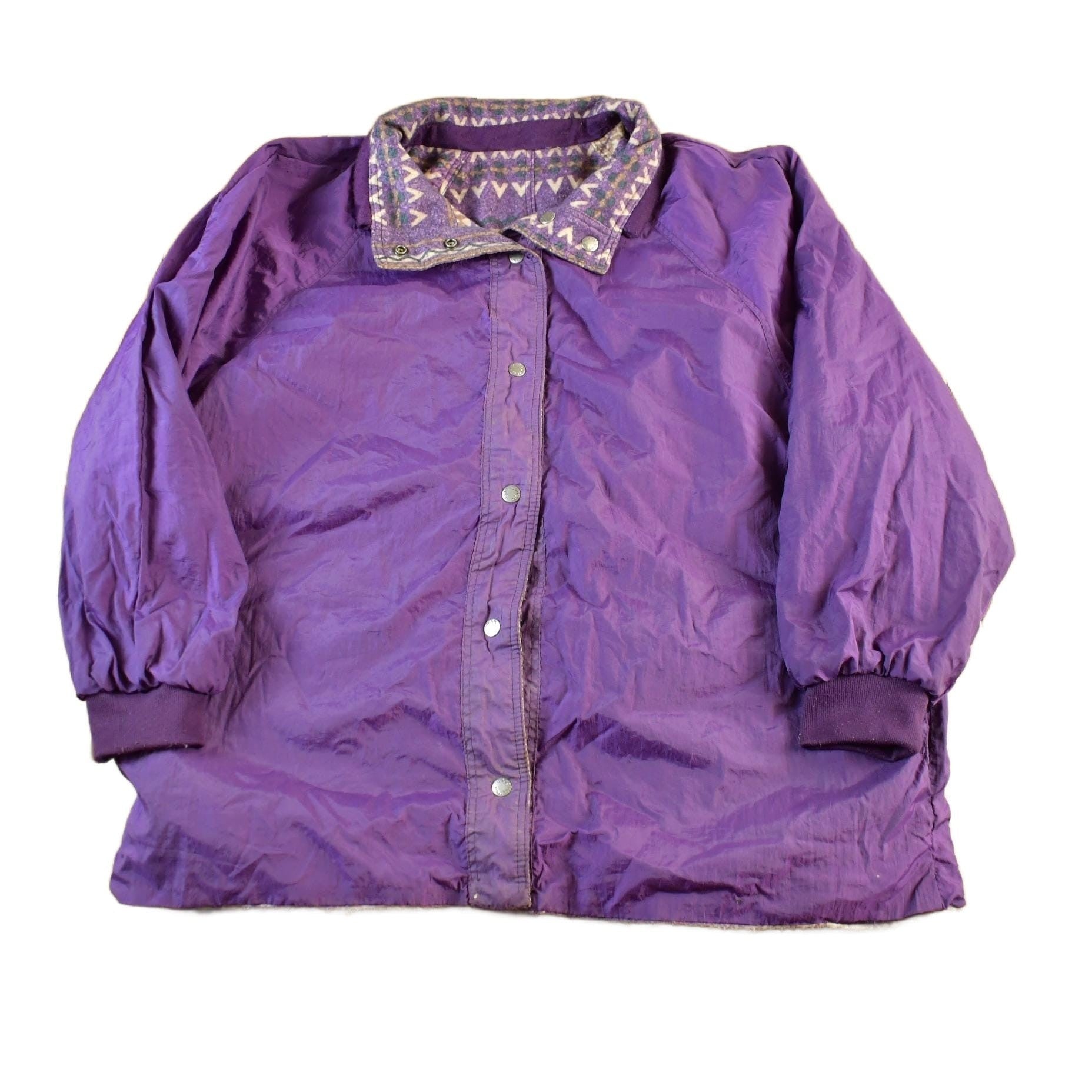 Other Clothing > Gender Neutral Adult Clothing > Jackets & Coats Vintage 1990s Current Seen Reversible Jacket Women's Large