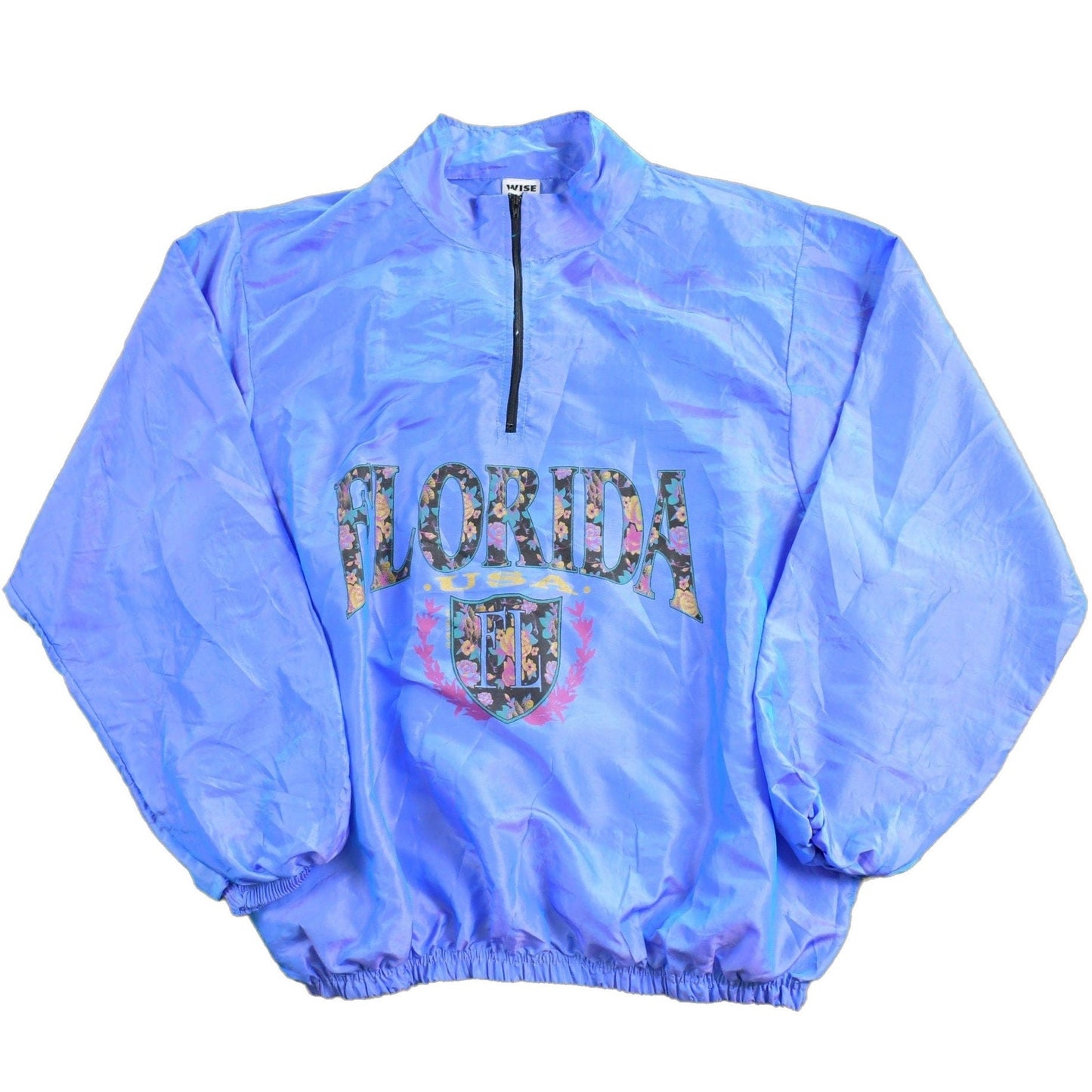 Other Clothing > Gender Neutral Adult Clothing > Jackets & Coats Vintage 1990s Florida USA Half Zip Windbreaker Jacket Men's Medium