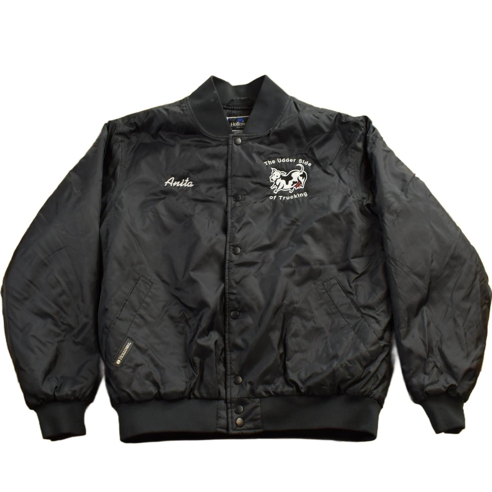 Other Clothing > Gender Neutral Adult Clothing > Jackets & Coats Vintage 1990s Halloway Millers Minnesota Satin Bomber Jacket Men's Large