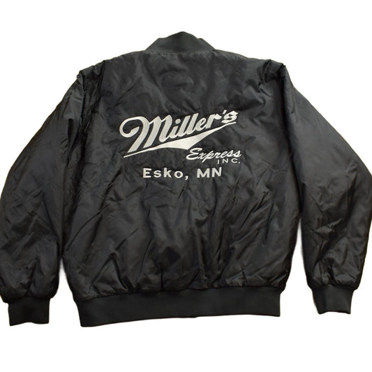 Other Clothing > Gender Neutral Adult Clothing > Jackets & Coats Vintage 1990s Halloway Millers Minnesota Satin Bomber Jacket Men's Large