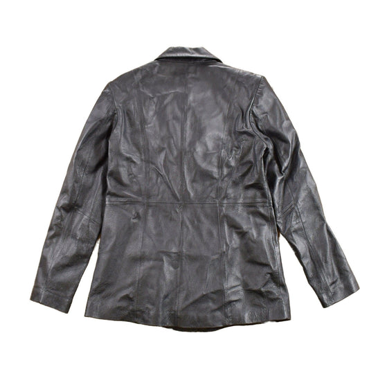 Other Clothing > Gender Neutral Adult Clothing > Jackets & Coats Vintage 1990s Leather Clio Leather Blazer Jacket Men's Small