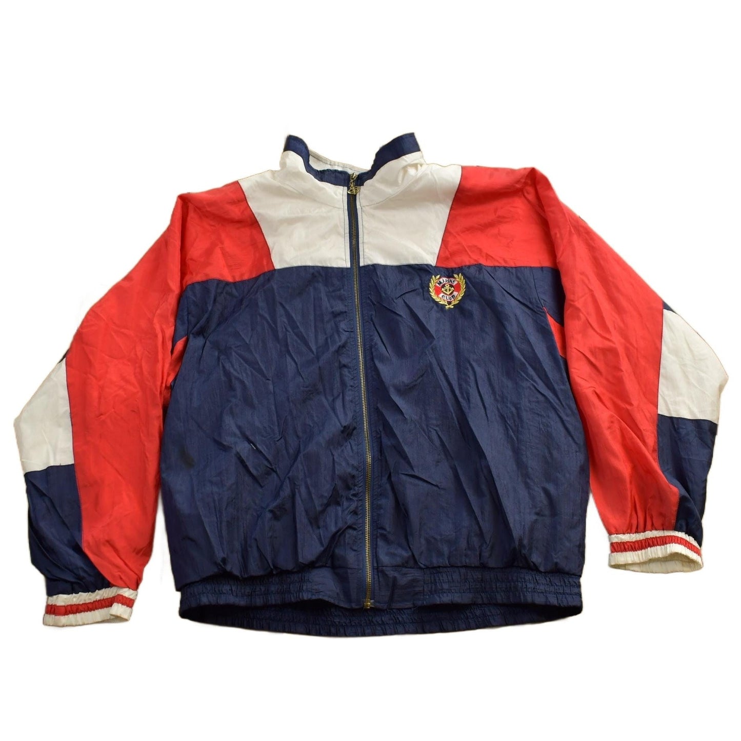 Other Clothing > Gender Neutral Adult Clothing > Jackets & Coats Vintage 1990s Marine Club Nautical Light Jacket Men's Large