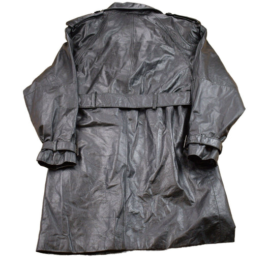 Other Clothing > Gender Neutral Adult Clothing > Jackets & Coats Vintage 1990s Pelle Studio Leather Full Length Jacket Men's Small