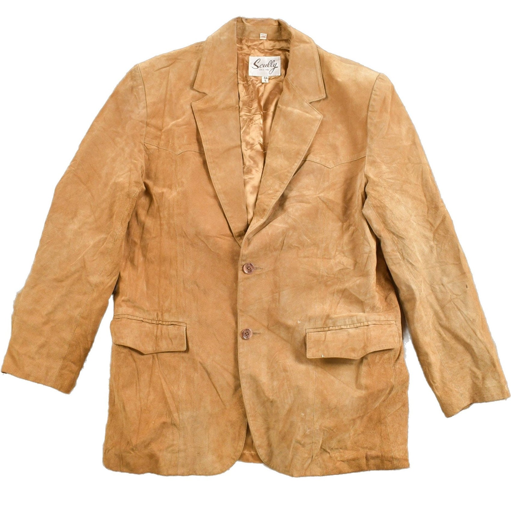 Other Clothing > Gender Neutral Adult Clothing > Jackets & Coats Vintage 1990s Scully Suede Leather Blazer Men's Large